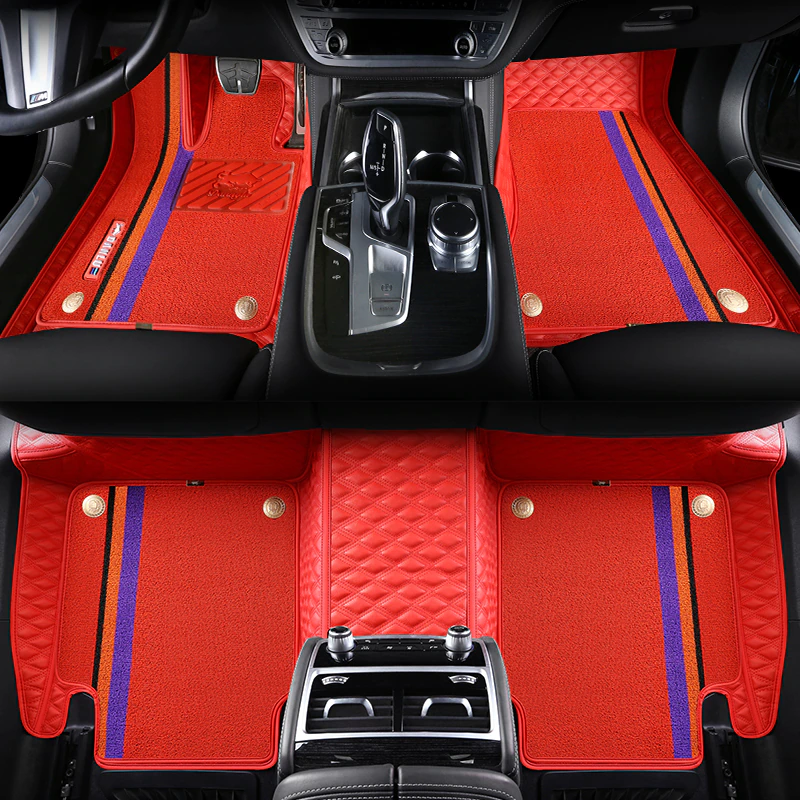 Red Car Floor Mats - Exclusive Edition - Royal Car Mats