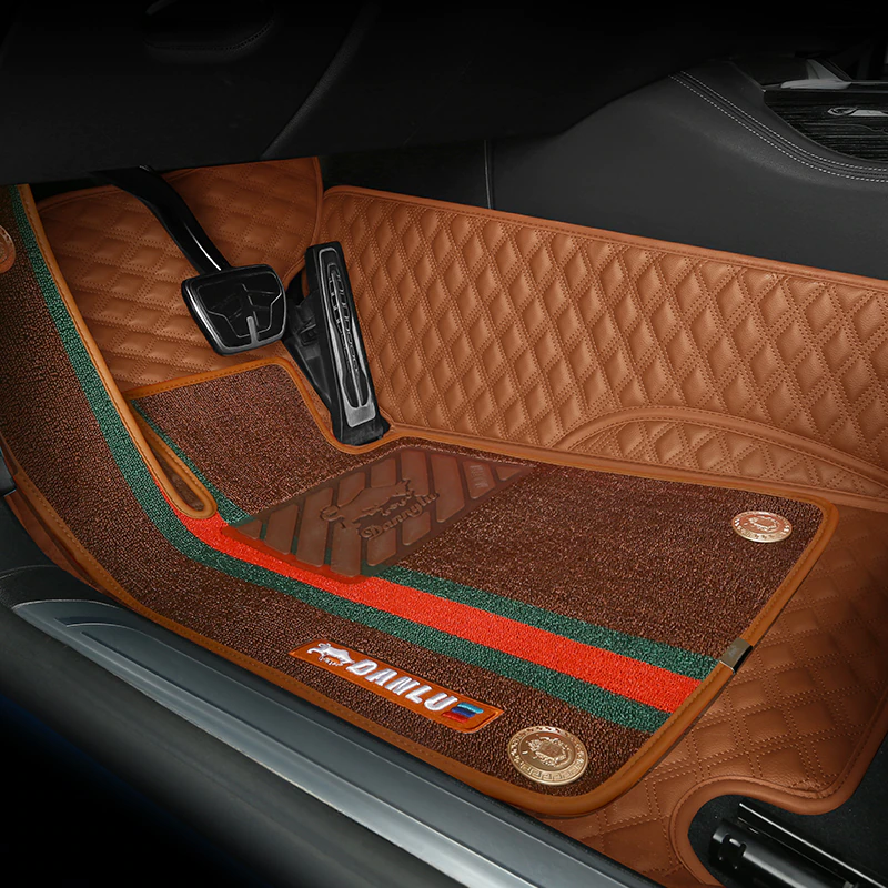 Brown Car Floor Mats - Exclusive Edition - Royal Car Mats